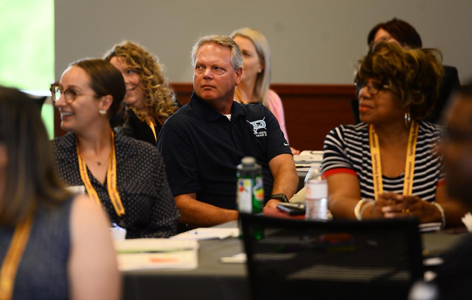 Educators and community leaders attend the Postsecondary Education Attainment Retreat held on June 30, 2022 at Edward Via College Osteopathic Medicine in Spartanburg.