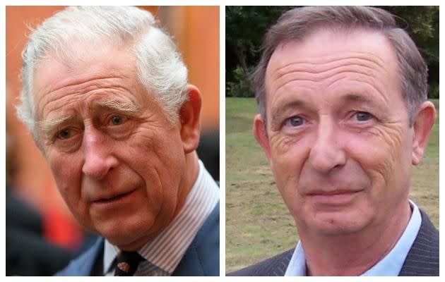 Guenther claims he's Prince Charles' secret half brother. Photo: Getty, Facebook/guenther.focke