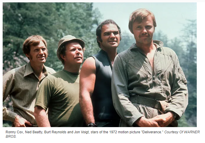 Herbert Coward, known for his missing teeth, played a small role in the film "Deliverance."