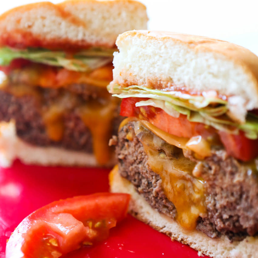 <strong>Get the <a href="http://www.pipandebby.com/pip-ebby/2016/5/12/cheese-stuffed-burgers?rq=burger" target="_blank">Cheese-Stuffed Burgers recipe</a>&nbsp;from Pip And Ebby</strong>