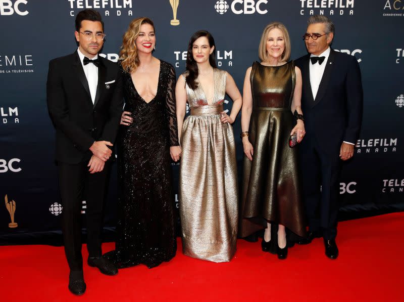 "Schitt's Creek" actors arrive at the Canadian Screen Awards in Toronto