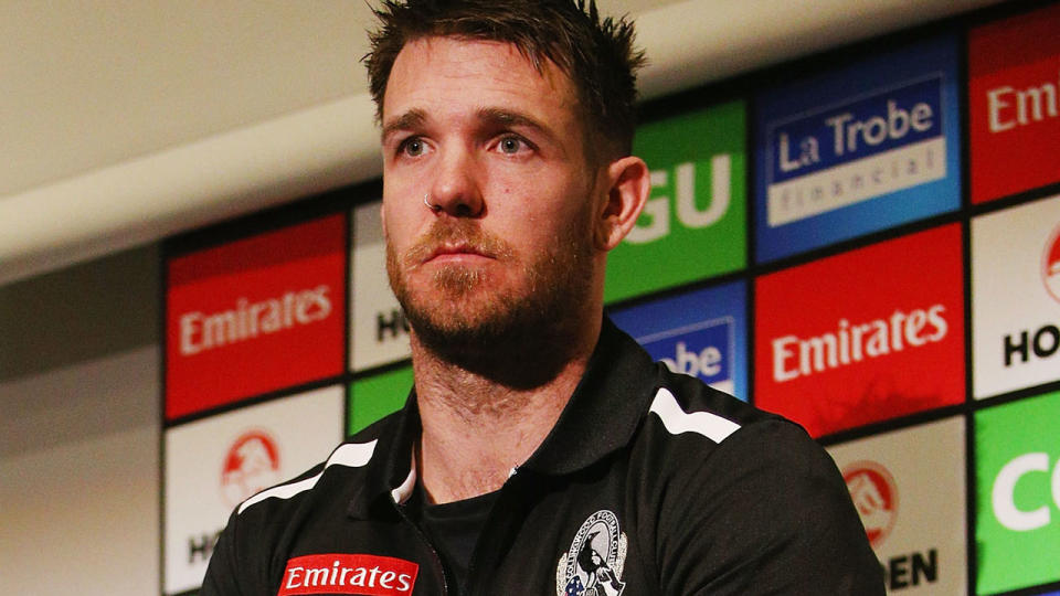 Dane Swan was forced into retirement at the end of the 2016 season. Pic: Getty