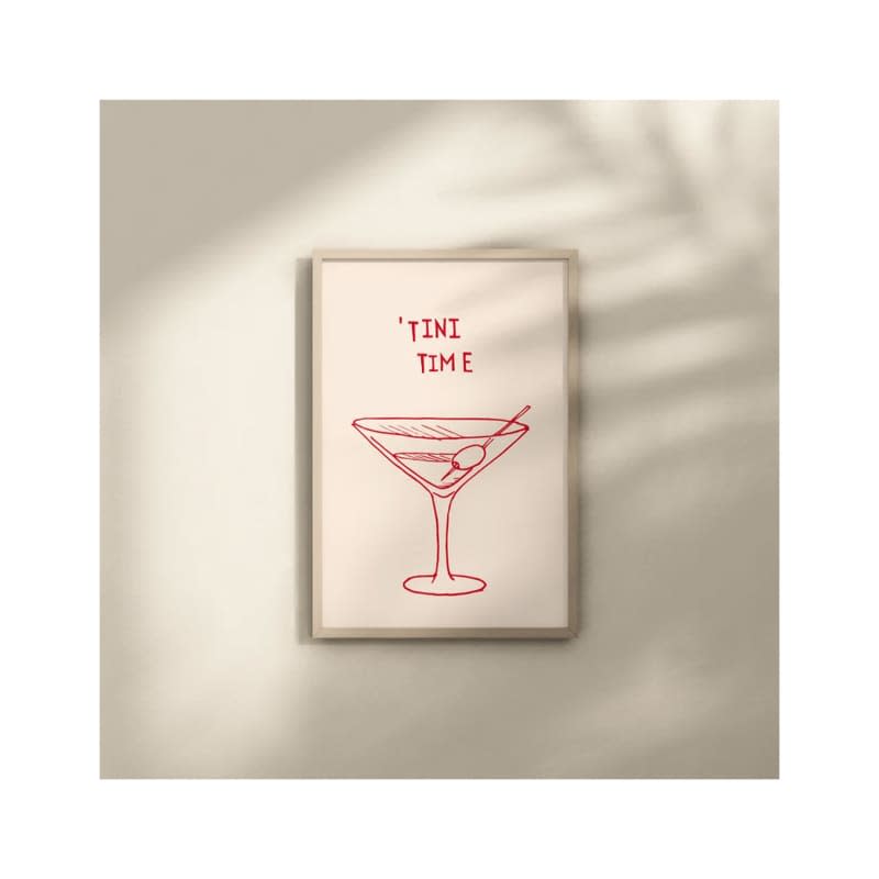 Martini Bar Print