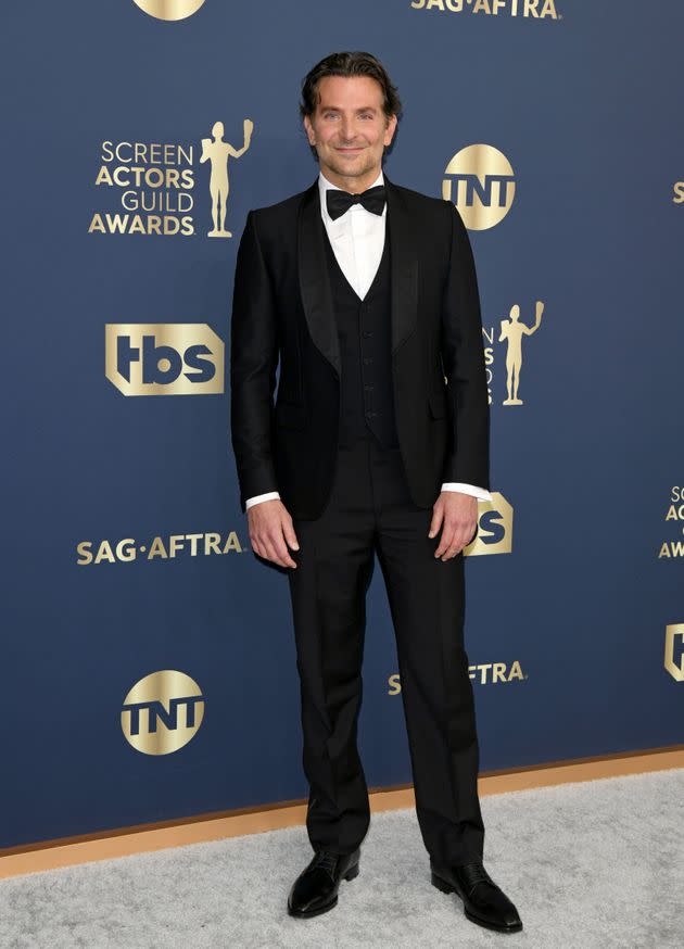 Cooper wore a black tuxedo to the awards ceremony. (Photo: Axelle/Bauer-Griffin via Getty Images)
