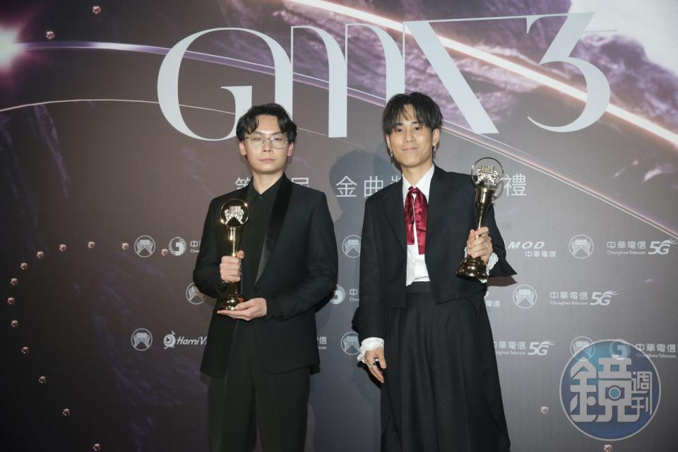 最佳單曲製作人獎片山凉太、龍玟宏。