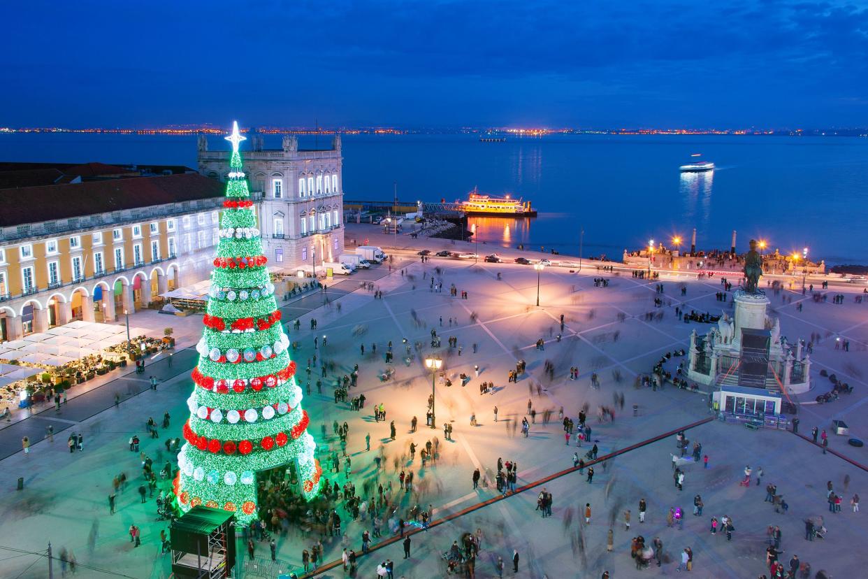 Christmas celebration, Lisbon, Portugal