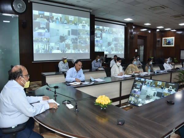 Uttarakhand Chief Secretary Om Prakash at the meeting