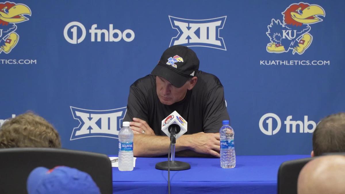 Kansas Football Coach Lance Leipold Reacts To Missouri State Win Previews Illinois Yahoo Sports 