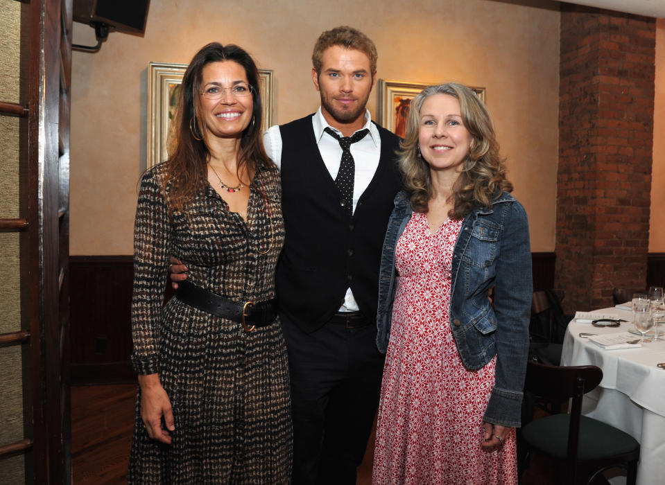 NEW YORK, NY - APRIL 19: Susannah Grant, actor Kellan Lutz and guest attend the 2012 Tribeca Film Festival Jury lunch at the Tribeca Grill Loft on April 19, 2012 in New York City. (Photo by Mike Coppola/Getty Images for Tribeca Film Festival)
