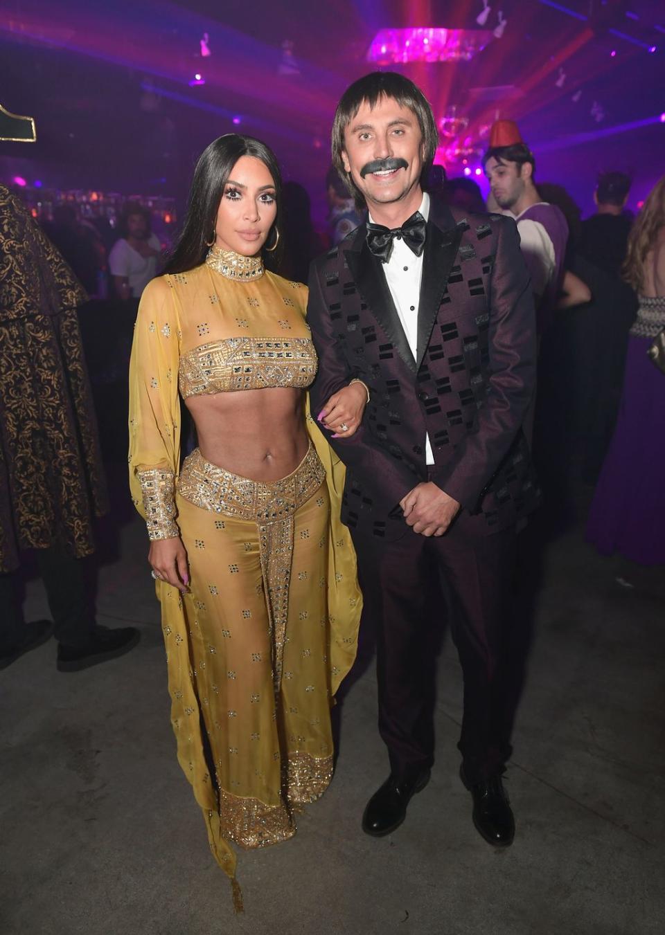 Kim Kardashian West and Jonathan Cheban as Sonny & Cher