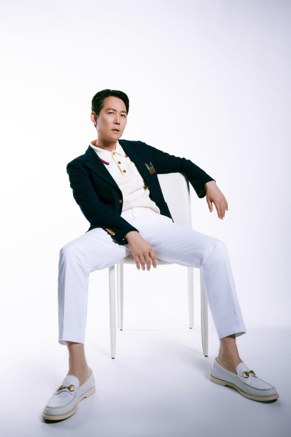 Lee Jung-Jae (LEE Chung-Jay), who plays "Gi-hun," photographed at Netflix's Raleigh Studios.