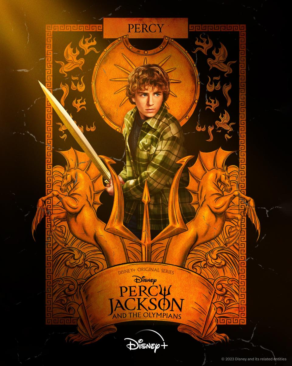 Percy Jackson &The Olympians character poster for Percy Jackson