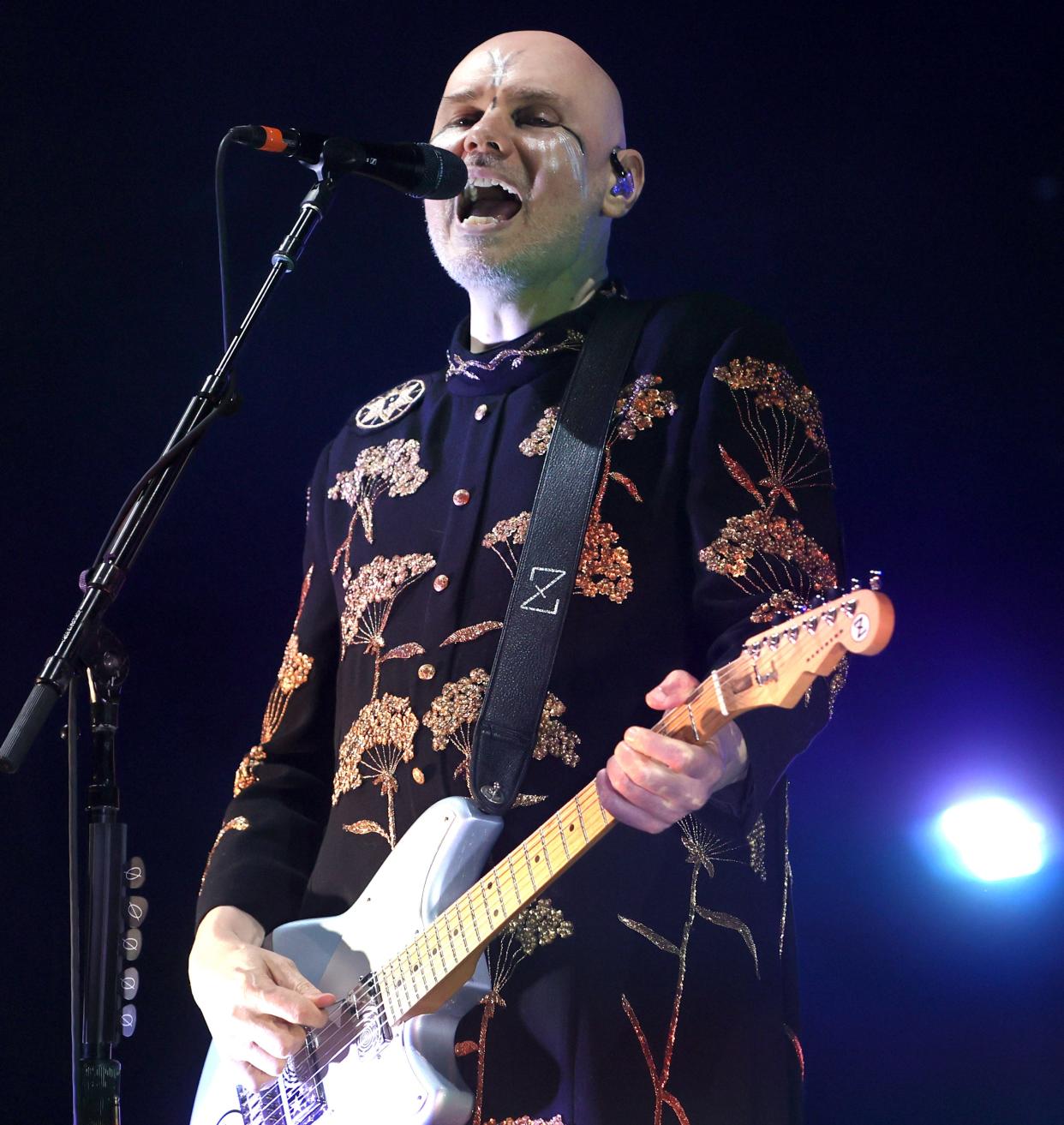 Billy Corgan of Smashing Pumpkins performs at Beale Street Music Fest at Liberty Park on Saturday, April 30, 2022. 