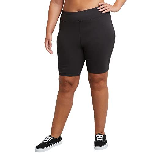 JUST MY SIZE Womens Bike Short, Black