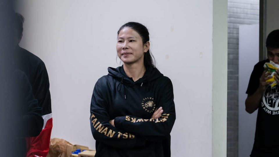 馬怡鴻成臺灣職籃首位臨場調度女性教練。官方提供