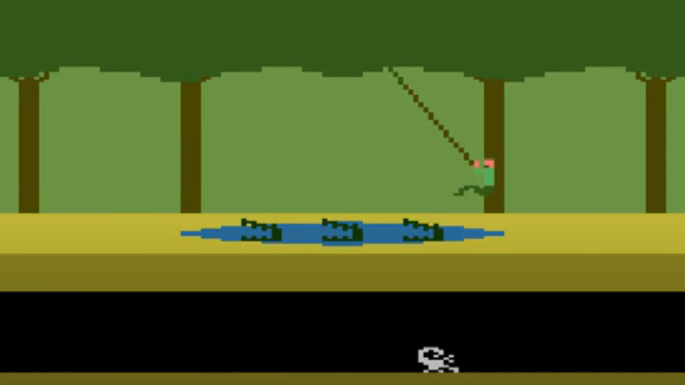 A screenshot from Pitfall