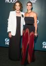 <p>Sigourney Weaver and Morena Baccarin arrive at a screening of <em>The Good House</em> at Darling, the rooftop of The Park Lane, in N.Y.C. on Sept. 28.</p>