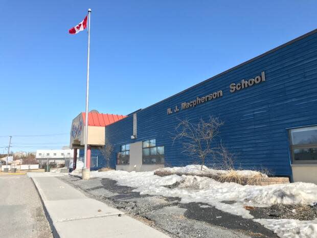 N.J. Macpherson School in Yellowknife. It's set to reopen Monday following a two-week closure due to COVID-19. 