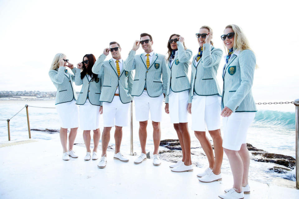 Australia’s uniforms are designed by Sportscraft and Toms shoes