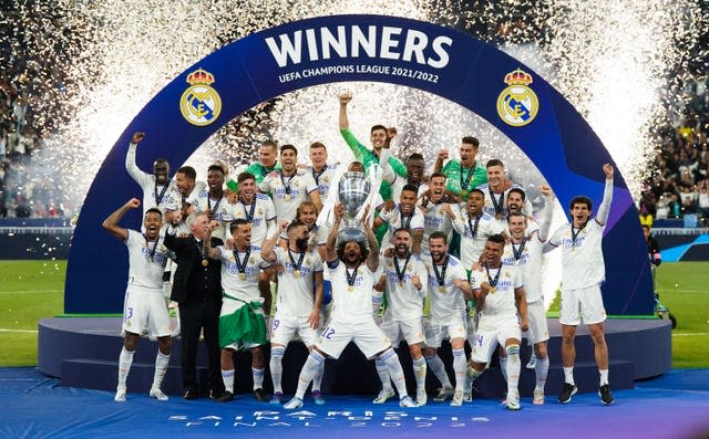 Real Madrid celebrate