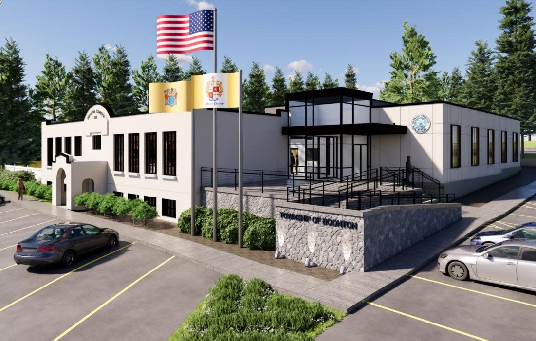 A rendering of the Boonton Township Municipal Building and Police Headquarters after proposed improvements funded by a $9 million bond.