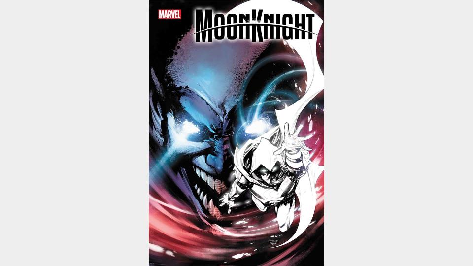 Moon Knight flies away from Morpheus