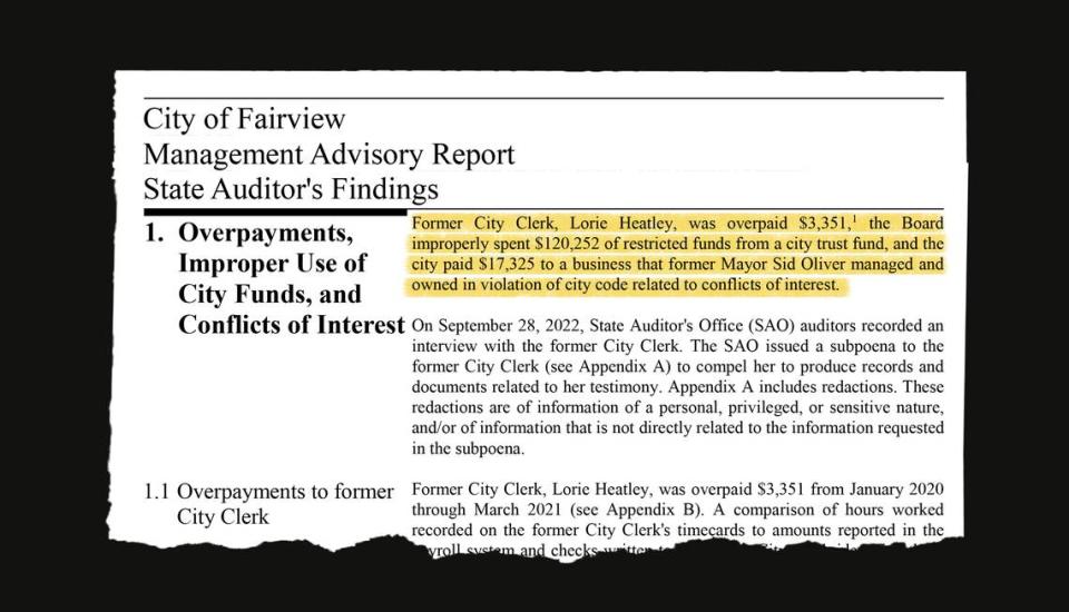 Fairview, Missouri, paid more than $17,000 to a business owned by the then-mayor in violation of the city’s rules on conflicts of interest, according to a state audit report.