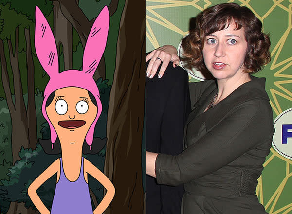 Louise Belcher, the youngest daughter on "Bob's Burgers," is voiced by actress Kristen Schaal. The "Daily Show" veteran has also appeared on "30 Rock" and "Flight of the Conchords."