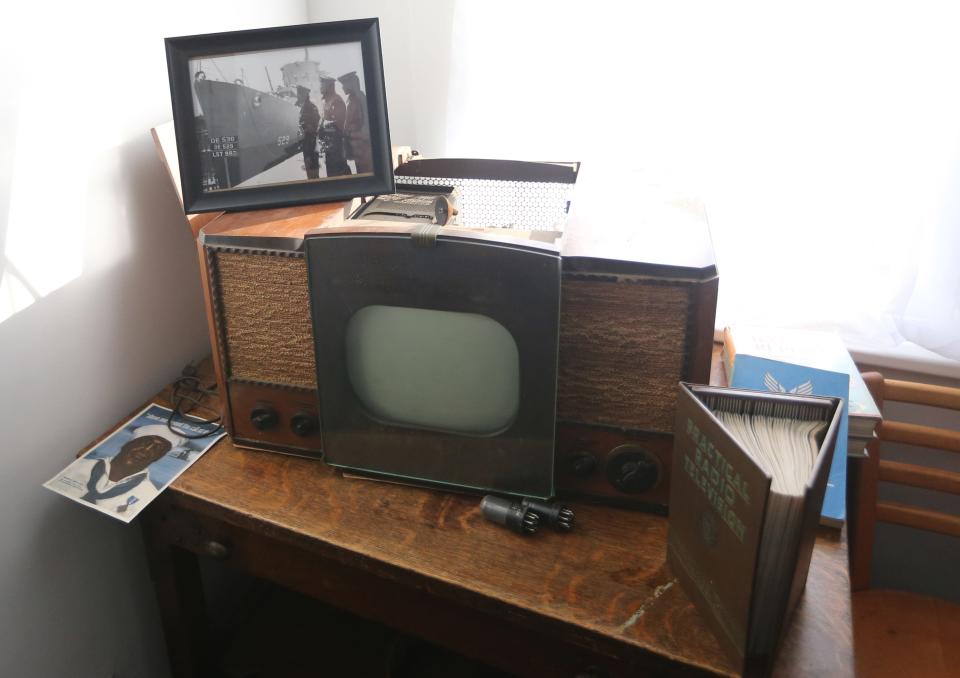 A 1940s RCA kit television is displayed Monday, Oct. 30, 2023, in the 1950s African American Worker’s Home exhibit at The History Museum in South Bend. The new exhibit, which formerly housed the 1930s Polish Worker’s Home, will tell the community’s African American history as well as the Great Migration and the Civil Rights Movement through guided tours and special programs there beginning Nov. 9.