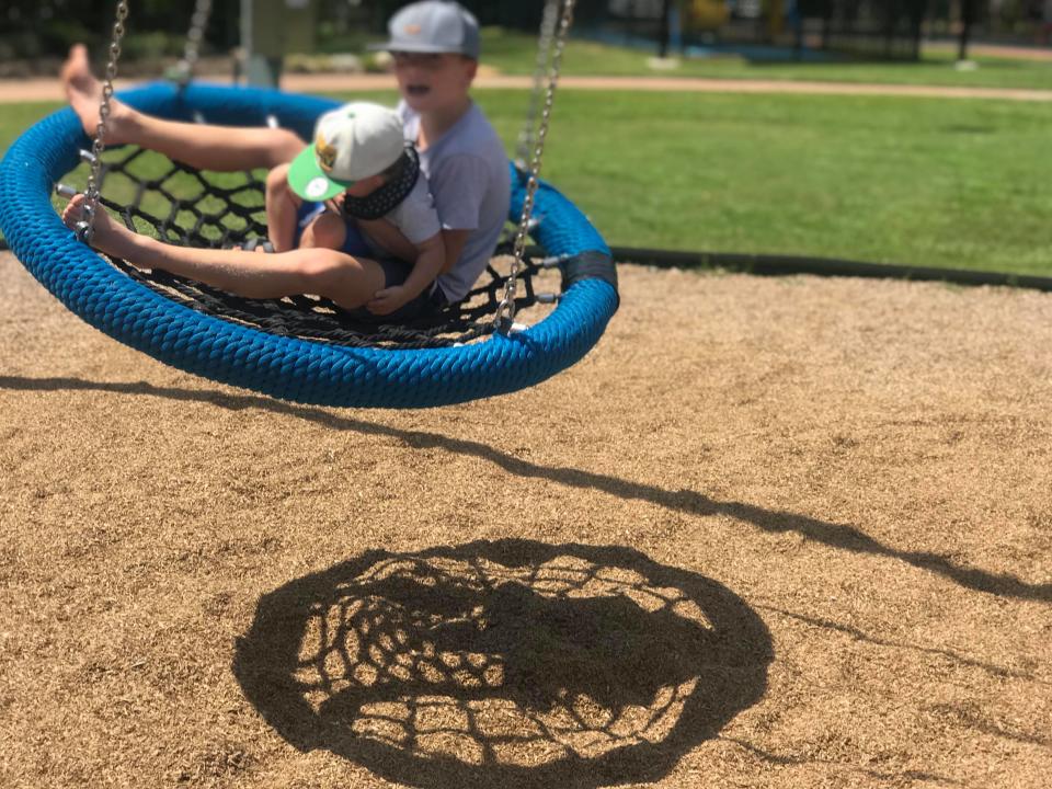 Logan, 10, and Archie, were devastated that a stranger had broken in and stolen their parents’ money. Source: Mathew Ferguson