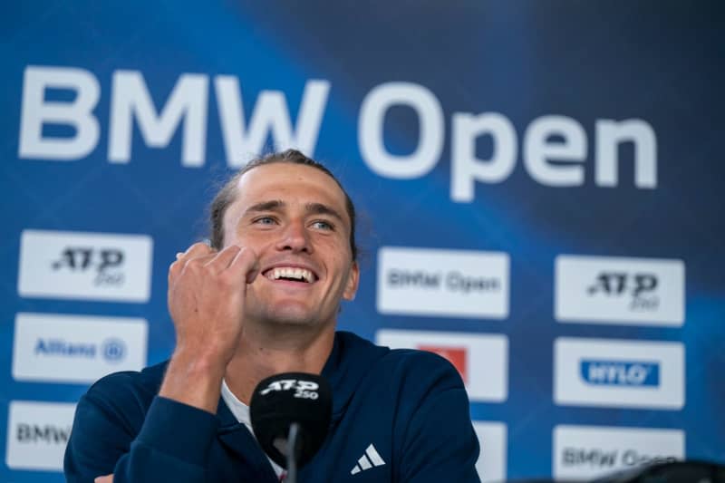 German tennis player Alexander Zverev attends a press conference during the Bavarian International Tennis Championships. Peter Kneffel/dpa