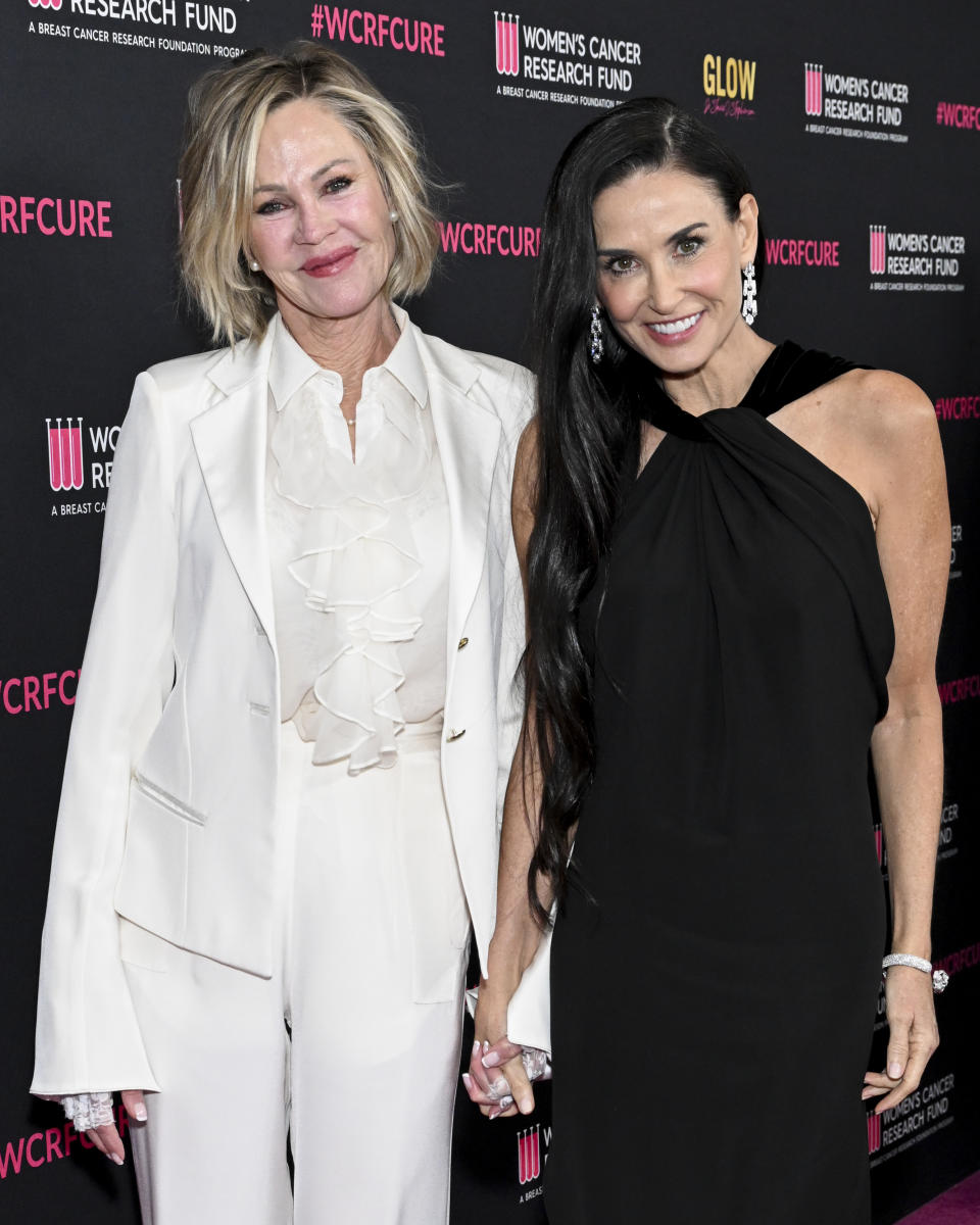 Melanie Griffith and Demi Moore