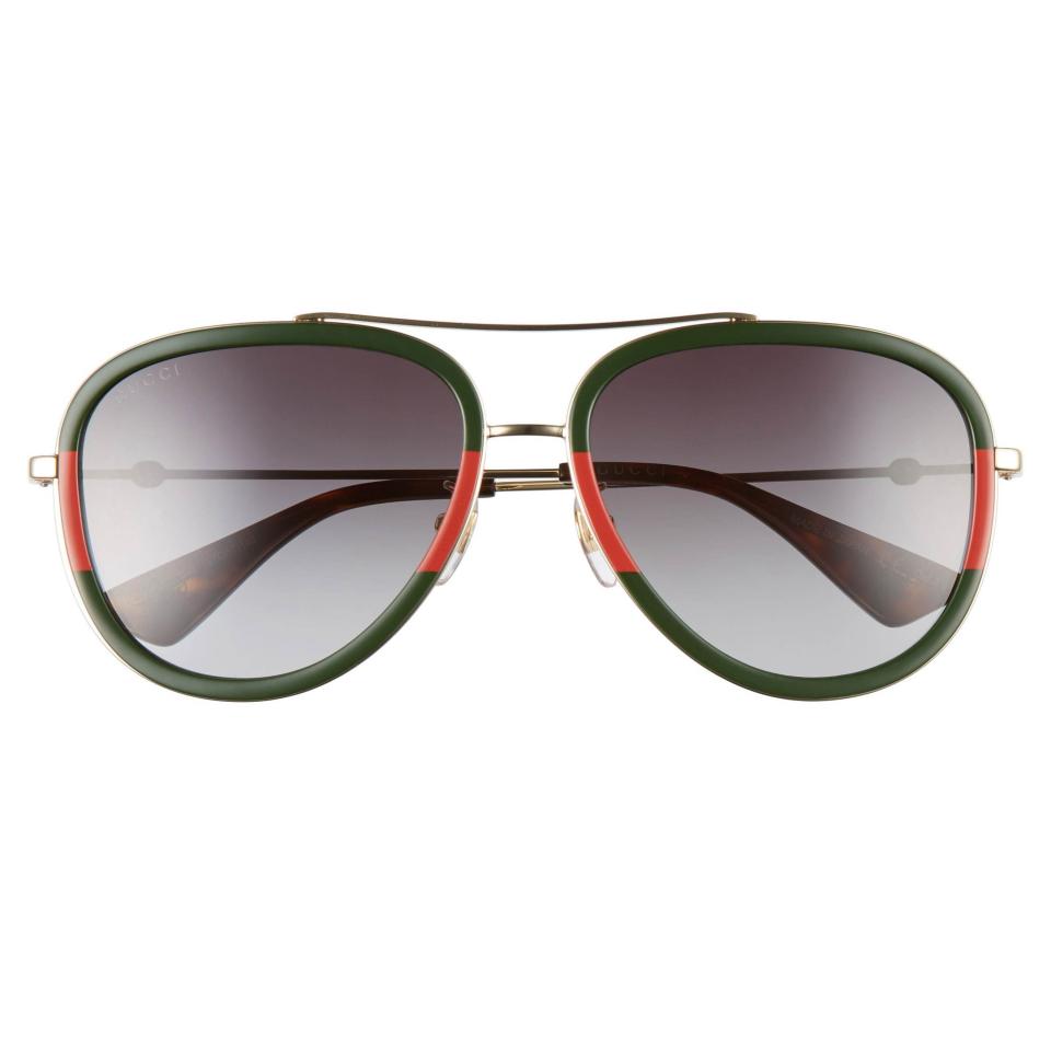 57mm Aviator Sunglasses