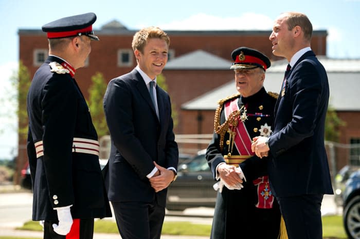 El príncipe Guillermo, con Hugh Grosvenor