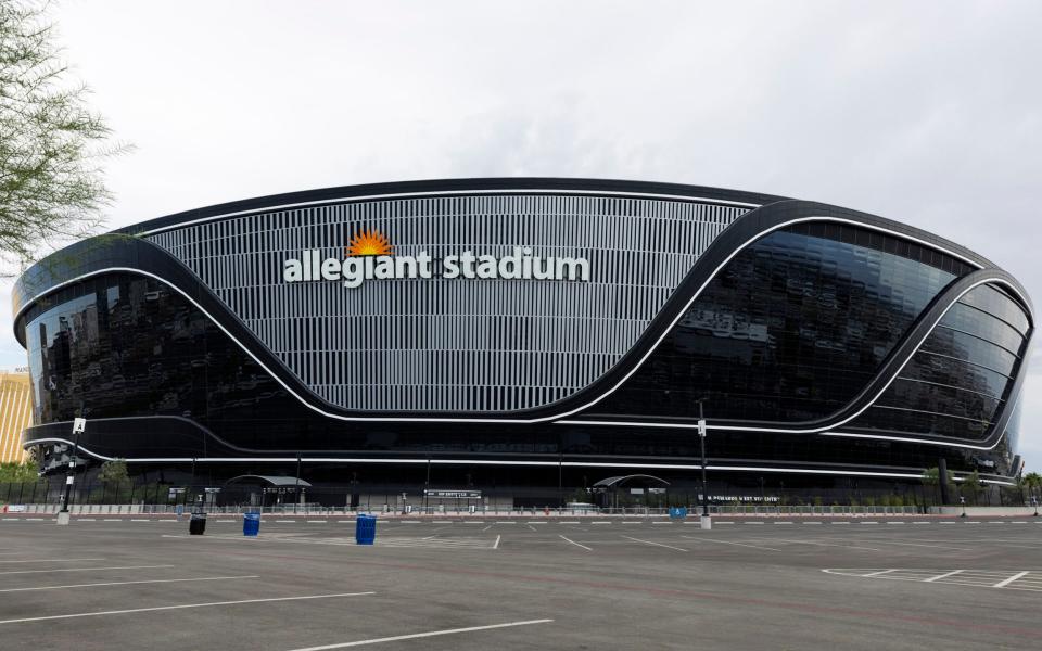 Exterior view prior to the preseason friendly match between AC Milan and FC Barcelona at Allegiant Stadium on August 1, 2023 in Las Vegas, Nevada