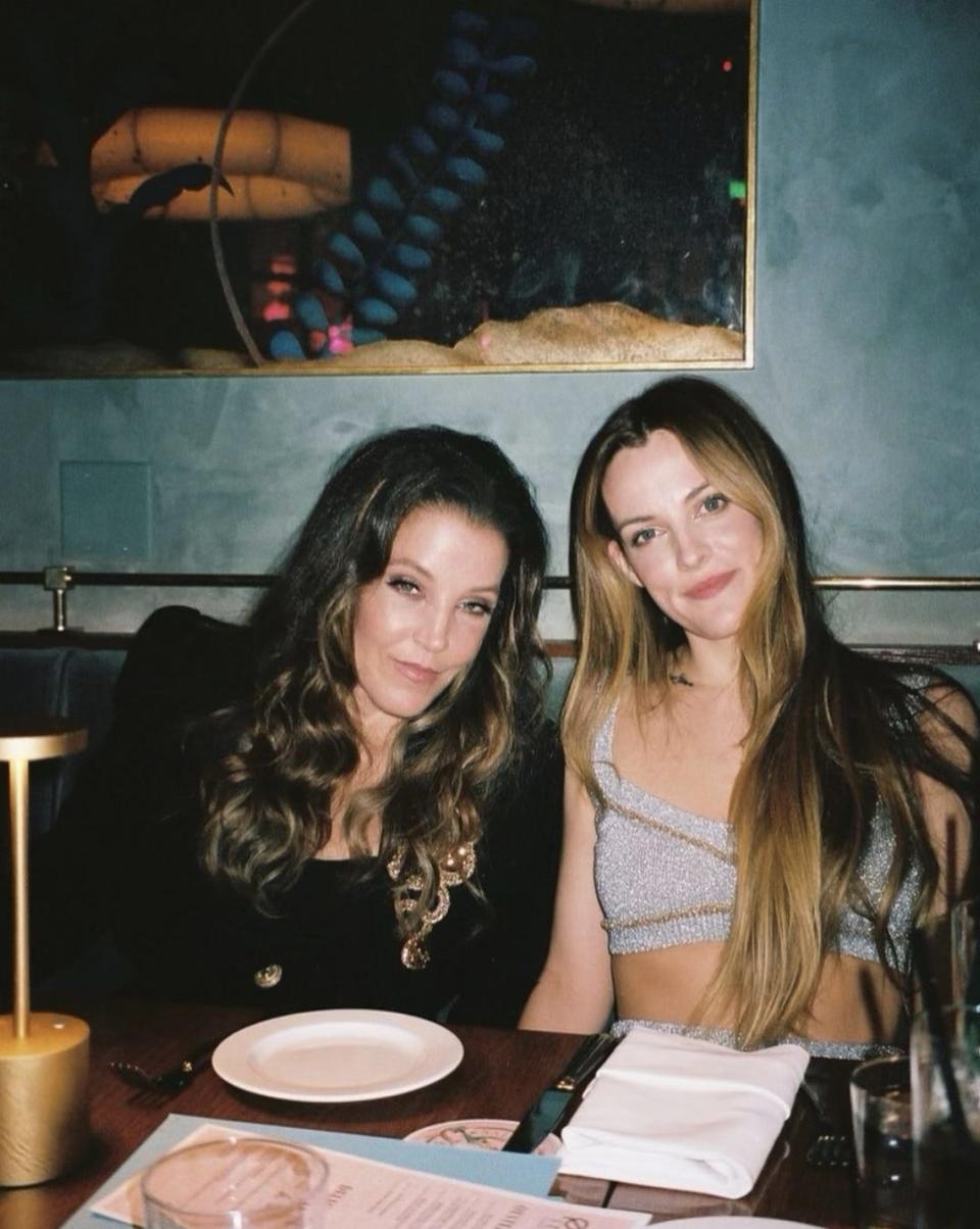 Lisa Marie Presley in her final photo with daughter Riley Keough.