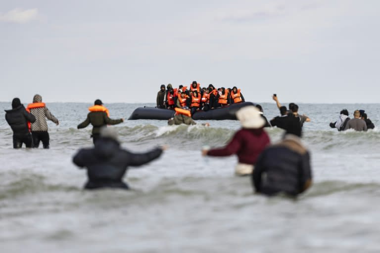 Prime Minister Rishi Sunak has vowed to stop migrants arriving on small boats from mainland Europe (Sameer Al-DOUMY)