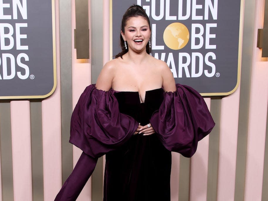 Selena Gomez attends the 2023 Golden Globes.