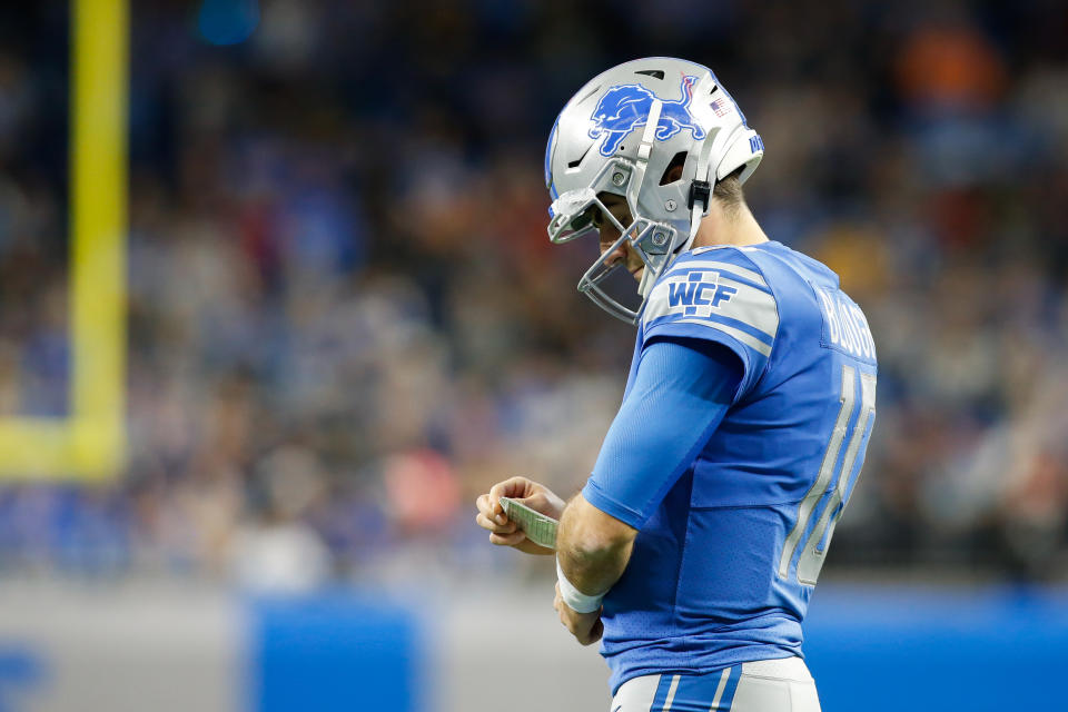 Detroit Lions rookie quarterback David Blough once threw for almost 600 yards against the QB he'll face in Week 16. (Photo by Scott W. Grau/Icon Sportswire via Getty Images)