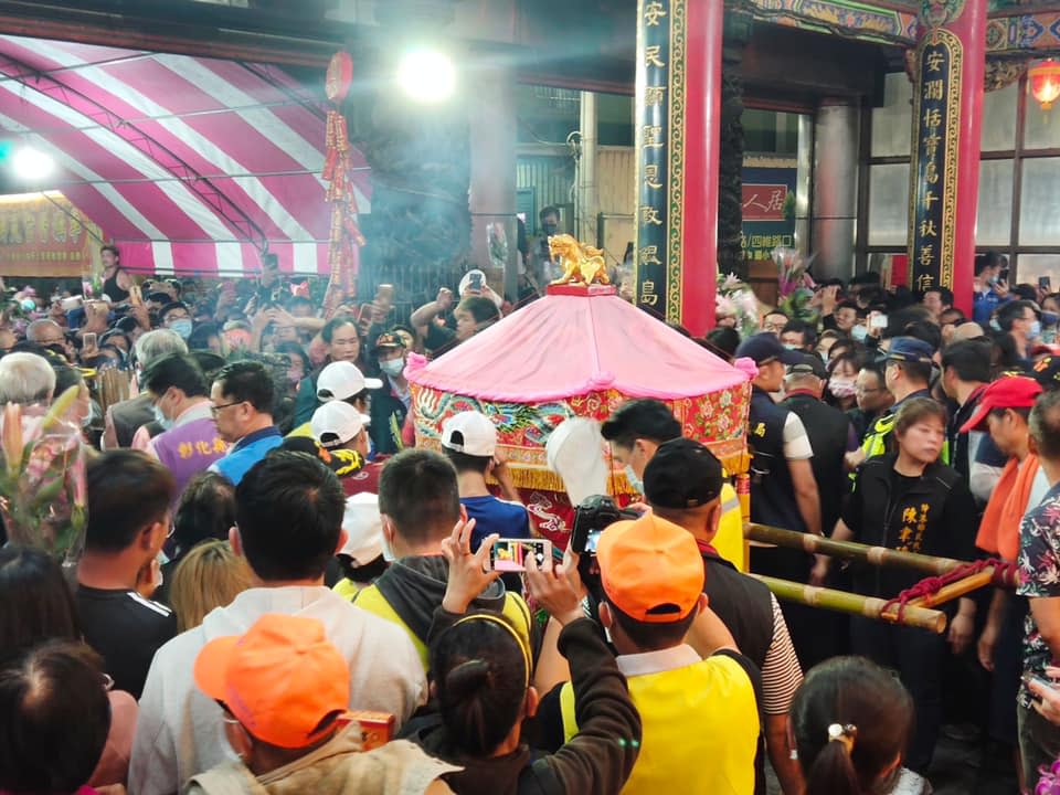 白沙屯媽祖17日晚間停駕伸港福安宮（圖／翻攝自白沙屯拱天宮臉書）