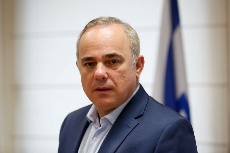 FILE PHOTO: Israel's Energy Minister Yuval Steinitz poses for a photograph during an interview with Reuters, in Jerusalem