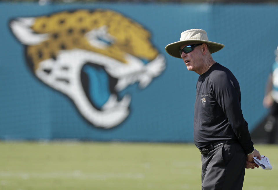 Jacksonville Jaguars executive vice president of football operations Tom Coughlin doesn’t seem happy with critics of his team – or some members of his team. (AP)