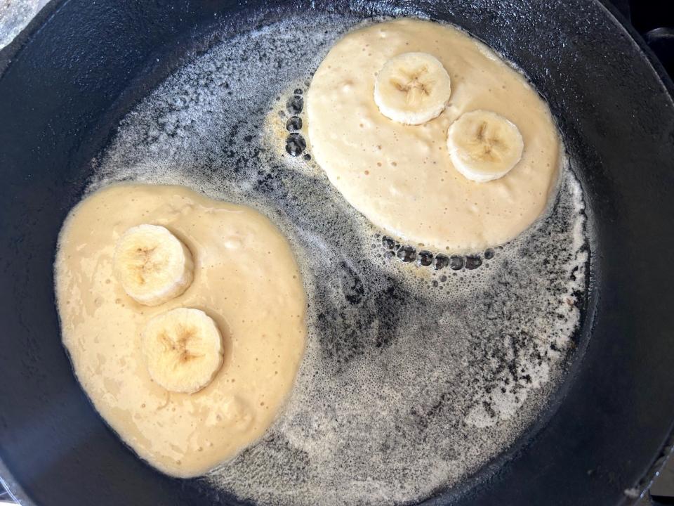 Making Ina Garten's Banana Pancakes