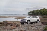 <p><strong>MSRP: </strong>$31,890 <strong>Engine: </strong>turbocharged 2.0-liter inline-4 <strong>EPA Combined: </strong>22 mpg </p><p>Size is the <a href="https://www.caranddriver.com/volkswagen/atlas" rel="nofollow noopener" target="_blank" data-ylk="slk:Atlas';elm:context_link;itc:0;sec:content-canvas" class="link ">Atlas' </a>special strength. Big and boxy, the three-row has one of the roomiest interiors in the class. Acceleration and fuel economy from the standard 2.0-liter turbocharged inline-4 are decent and the ride is smooth and easy. The interior is a touch plain, but the standard infotainment system is feature-rich. </p>