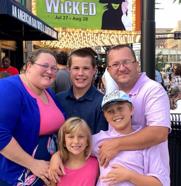 PHOTO: Jonathan with his family, including mom Serena and dad Steven Kolk. Jonathan he was inspired in part to buy Christmas gifts for kids in foster care after hearing about his dad's past experience in foster care. (Courtesy of Serena Kolk)