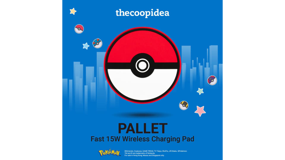 Pokémon PALLET Fast 15W Wireless Charging Pad Great Ball Poke Ball Ultra Ball. (Photo: Shopee SG)