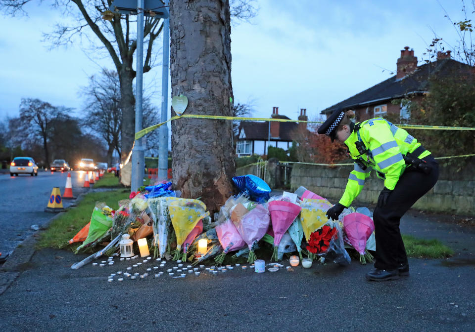 Police say it is not clear whether the dead and injured had been in the car or walking along the street at the time