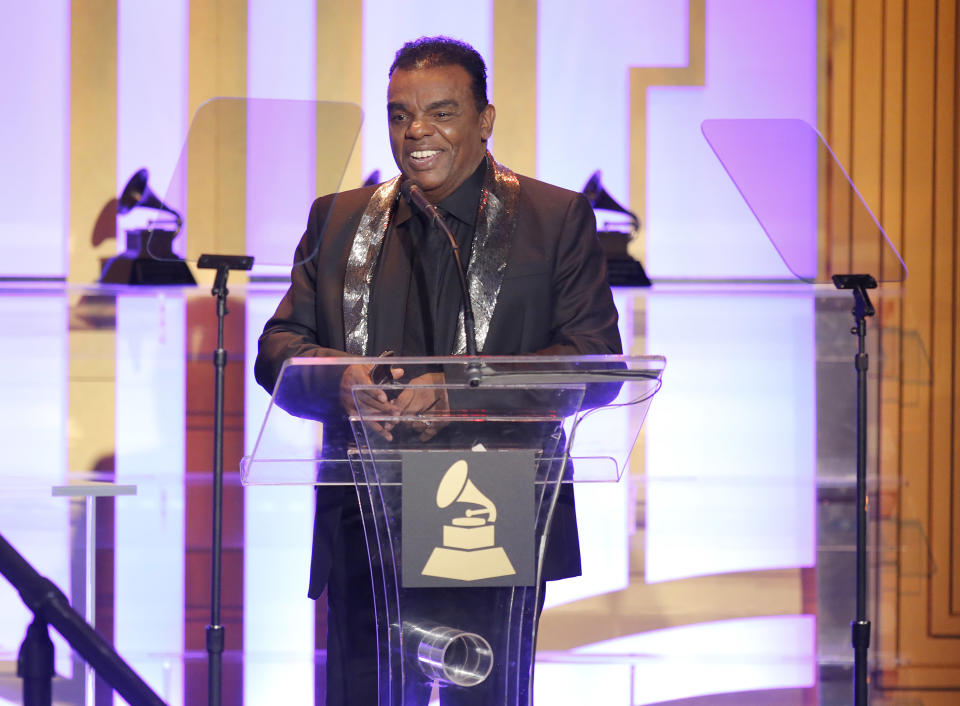 Ronald Isley attends The 56th Annual GRAMMY Awards - Special Merit Awards Ceremony, on Saturday, Jan. 25, 2014 in Los Angeles. (Photo by Todd Williamson/Invision/AP)