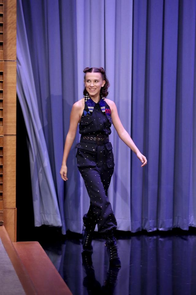 Stranger Things Millie Bobby Brown at Louis Vuitton Fashion Show, Eleven,  Season 3