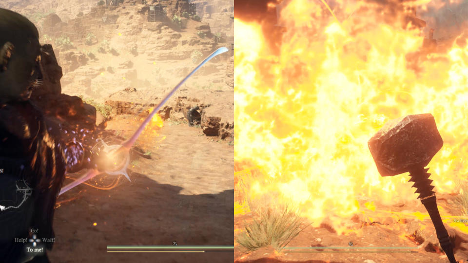 The fire arrow is easily one of the best because it just makes everything go boom. PHOTO: Screengrab from Capcom